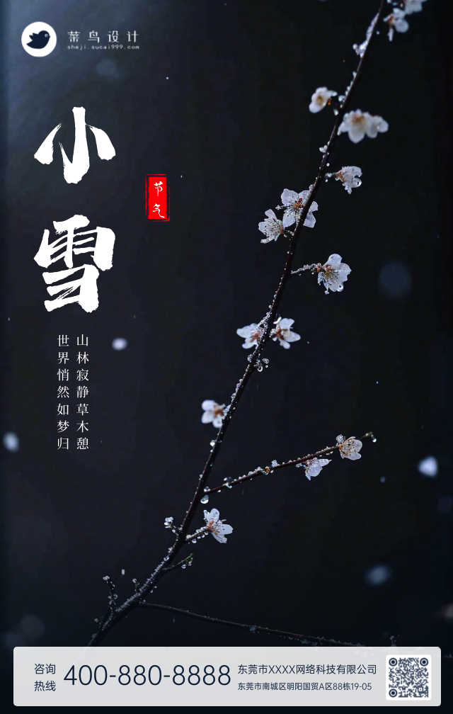 小雪手机海报