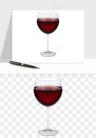 红酒玻璃酒杯png免抠