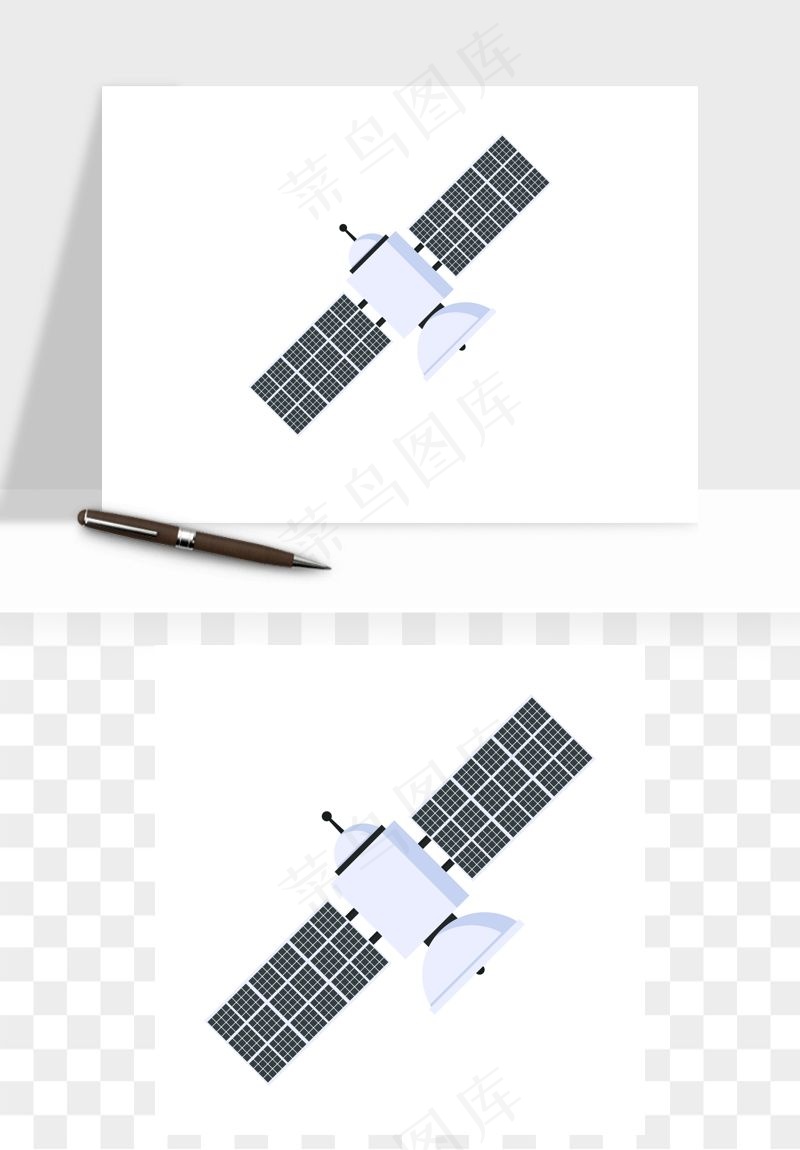 手绘卫星导航矢量png免抠图