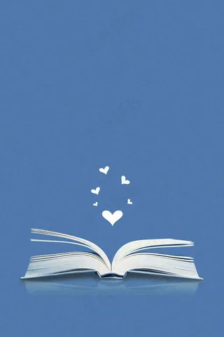 翻开的书本知识海洋阅读教师节蓝色背景
