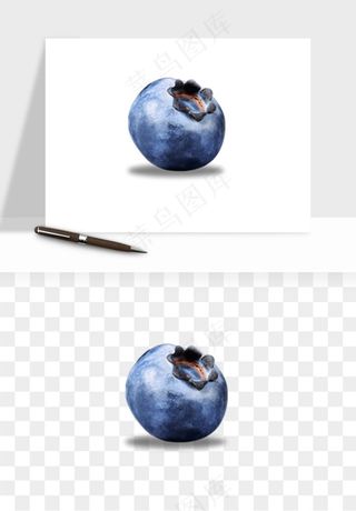 蓝莓水果png免抠