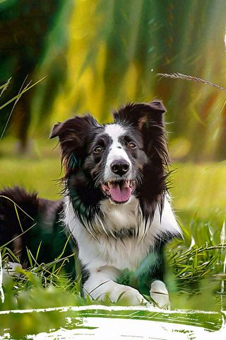 文明养狗宠物遛狗小区物业背景