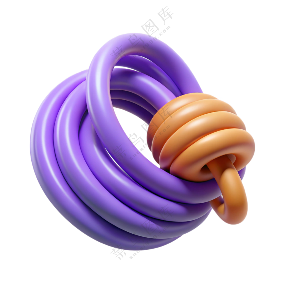 物品立体3D线缆绳索
