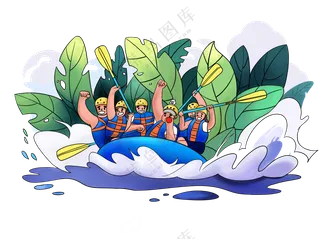 激流勇进漂流运动