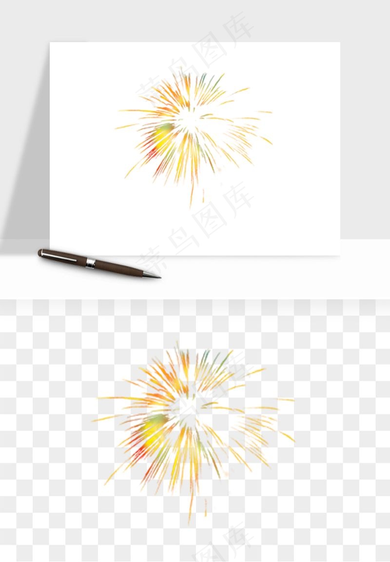 卡通烟花烟火礼花png免抠