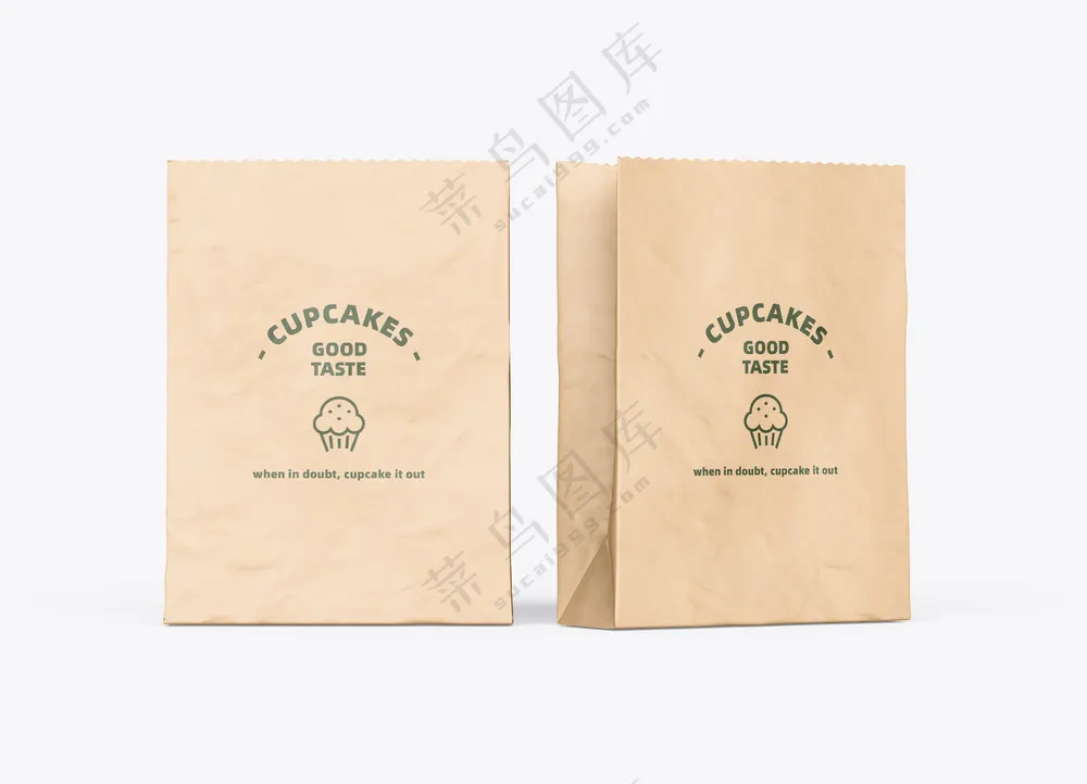 牛皮纸袋食品包装袋外卖打包袋样机-07