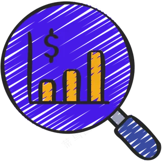 经济和商务 铅笔手绘图标icon