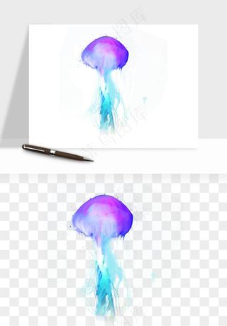 水母章鱼海底生物png免抠图