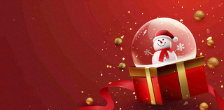 圣诞节卡通插画背景