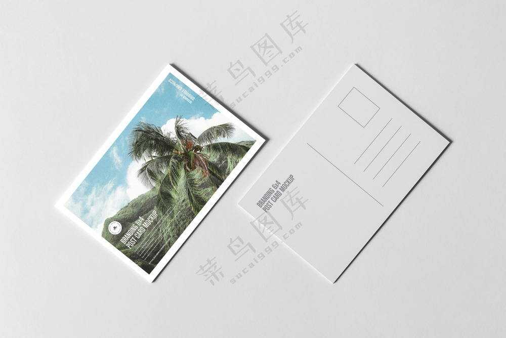 06明信片样机名片贺卡卡片请柬文创展示样机PSD素材