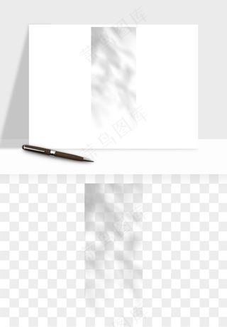 阴影植物窗户投影免抠元素