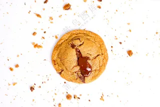巧克力酱的曲奇饼图片