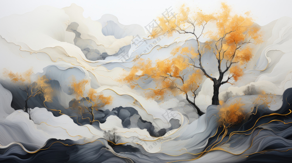 现代抽象装饰画