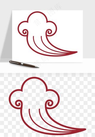 国潮祥云矢量png免抠