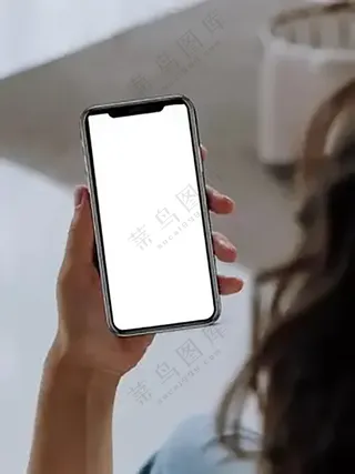 黑色边女性向手机样机