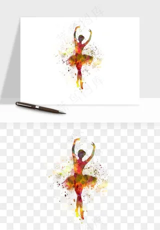跳舞芭蕾女孩png免抠