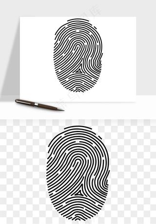 指纹手指纹路png免抠