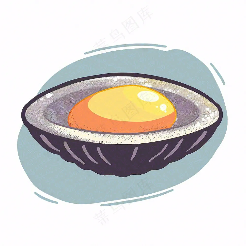 海洋海虹贝壳卡通插画免抠