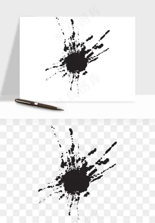 墨迹水墨圆圈圆环边框