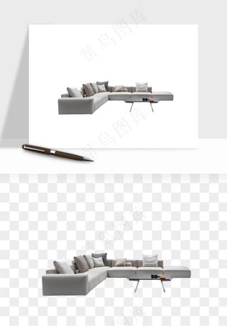 现代沙发家具png免抠