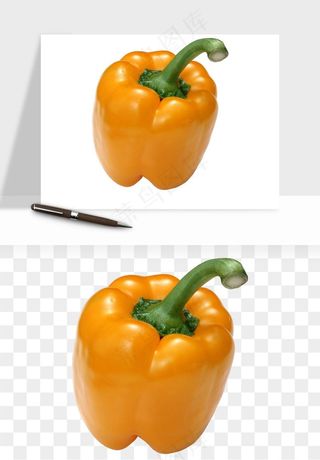 青圆椒蔬菜png免抠