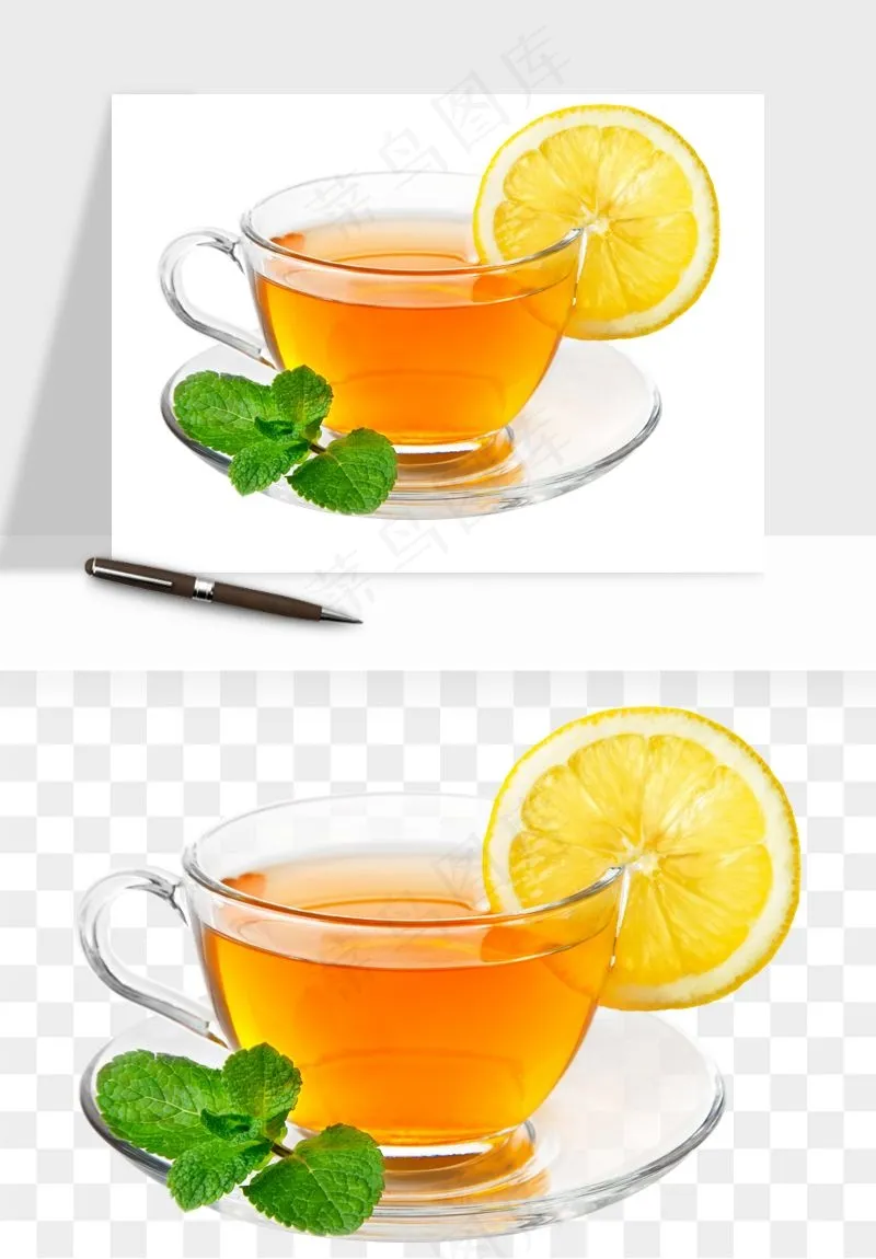 清新绿茶png免抠
