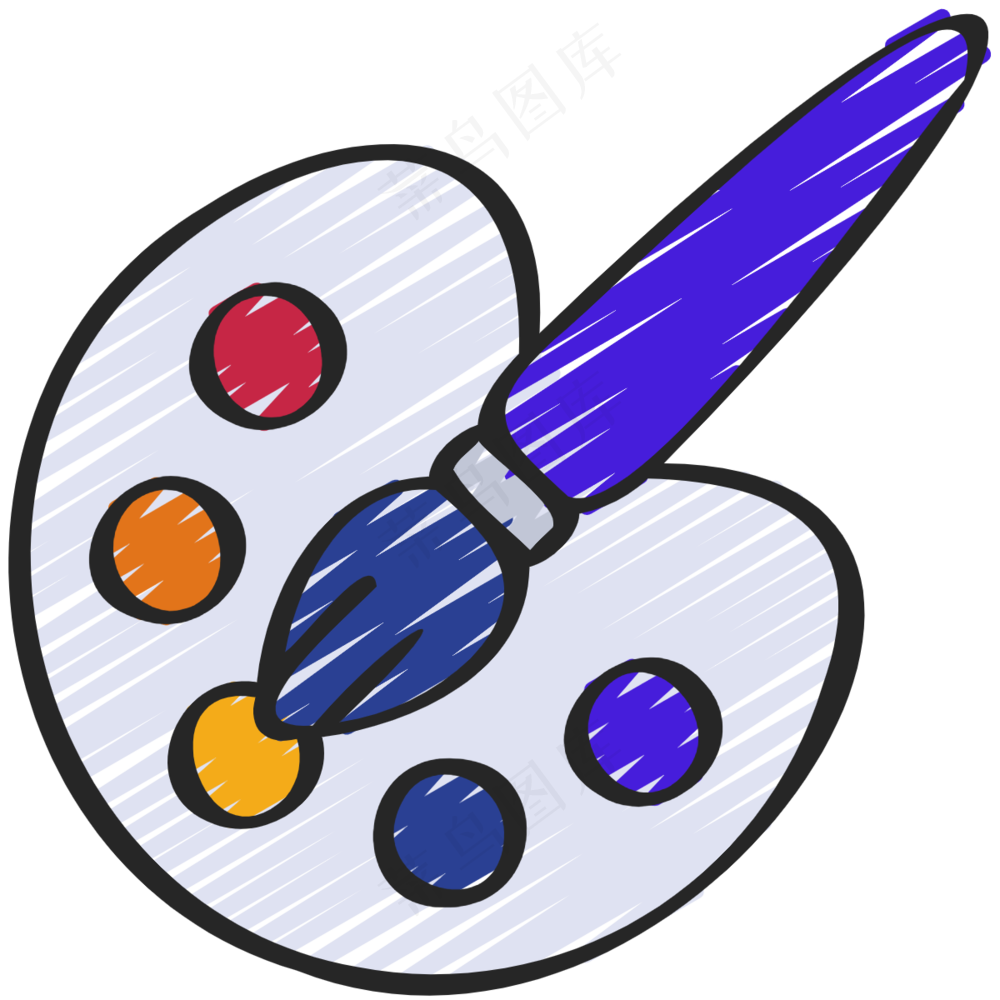 绘画艺术设计 铅笔手绘图标icon