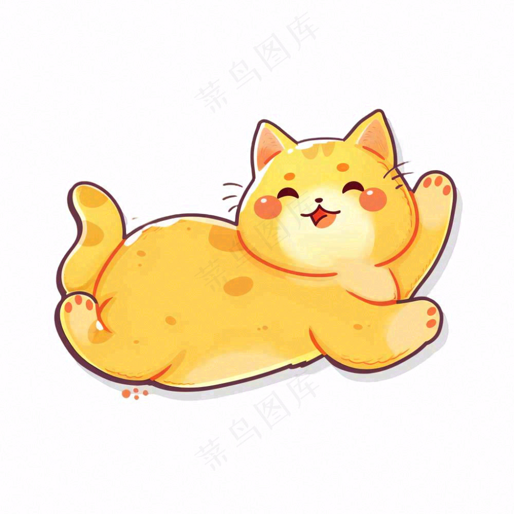小猫猫咪宠物动物卡通插画免抠
