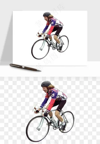 骑行人物自行车手png免抠
