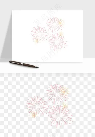 卡通烟花烟火礼花png免抠
