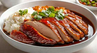 美味烧鹅广式美食摄影图