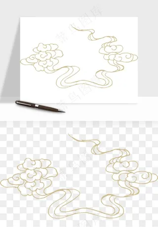 国潮祥云矢量png免抠