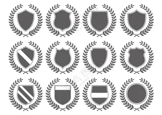 勋章徽章图案矢量素材