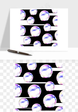彩色气泡肥皂泡矢量png免抠