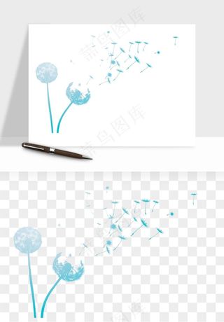 唯美蒲公英种子png免抠