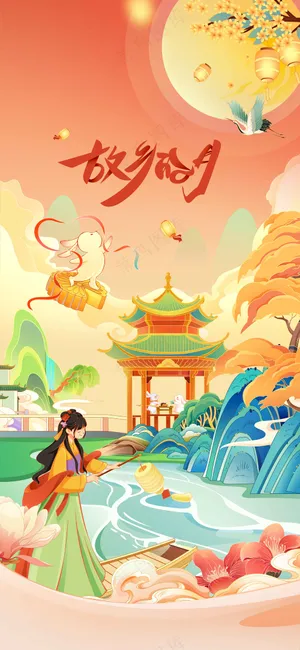 中秋节节日活动宣传海报