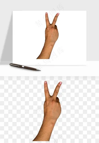 手势手部动作手指png免抠