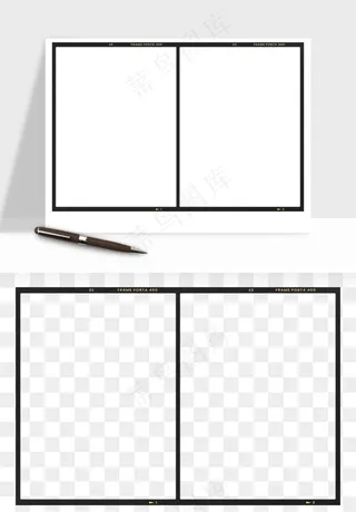 电影黑胶胶片元素png免抠