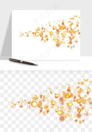 彩色光斑梦幻光点png免抠