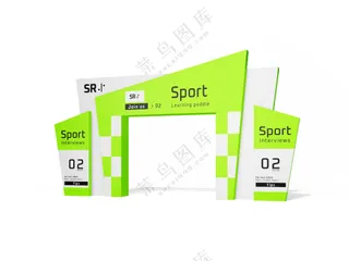 活动堆头主题地推摊位样机09