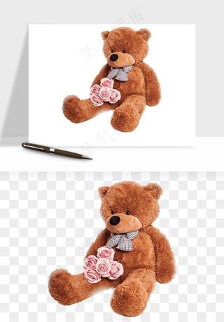 泰迪熊玩具熊png免抠