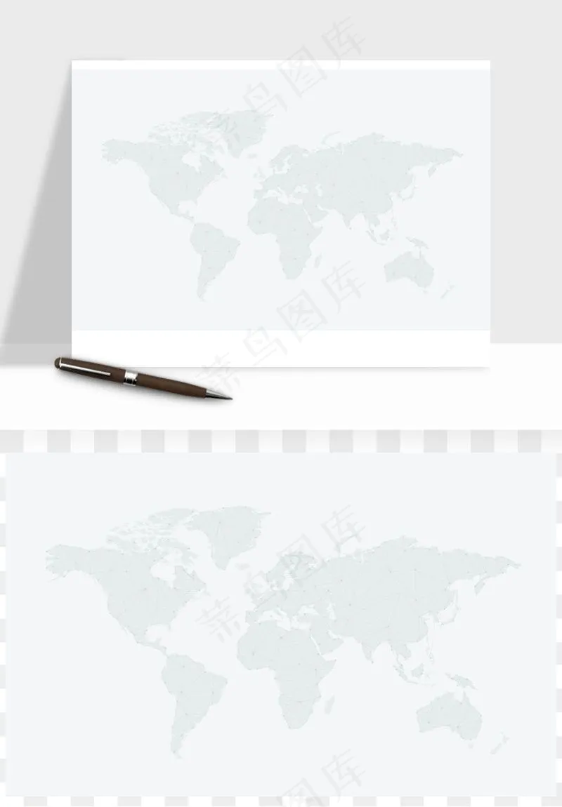 世界地图矢量png免抠
