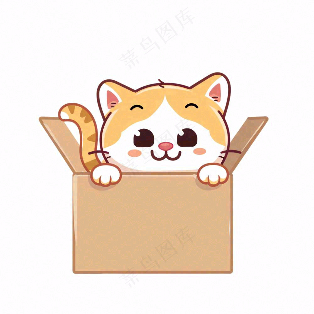 小猫猫咪宠物动物卡通插画免抠