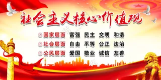 *核心社会价值观海报