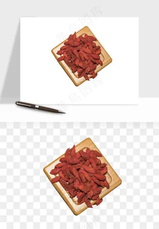 枸杞养生中药png免抠