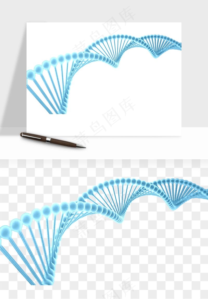 细胞水分子DNA精华成分png免抠