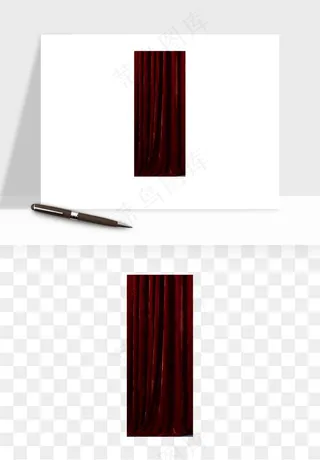 窗帘幕布帷幕png免抠