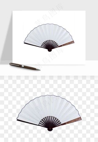 古风扇子元素png免抠