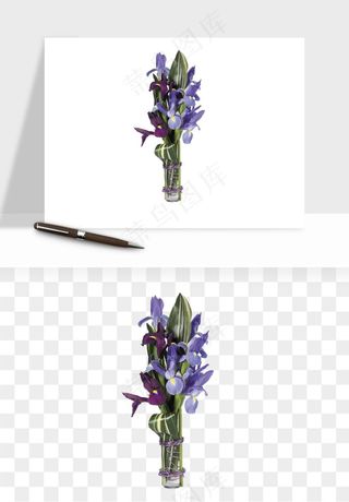 花瓶摆件花艺png免抠图