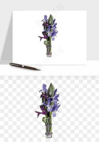 花瓶摆件花艺png免抠图